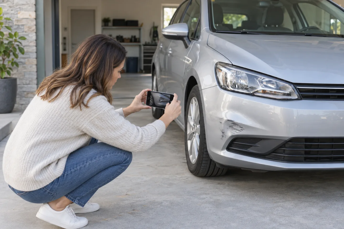 Gathering images of a vehicle's exterior condition during a remote inspection